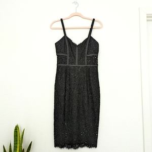 Express Lace Corset Cocktail Dress